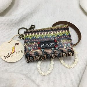 Sakroots RETIRED Flap ID Keychain Wallet NWT